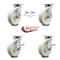 Service Caster 8 Inch Kingpinless Nylon Wheel Caster Swivel Locks 2 Brakes, 2PK SCC-KP30S820-NYR-BSL-2-SLB-2 - alternate 2